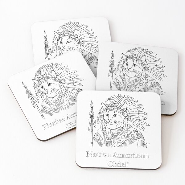 Item preview, Native American cat designed and sold by ChicClicker.