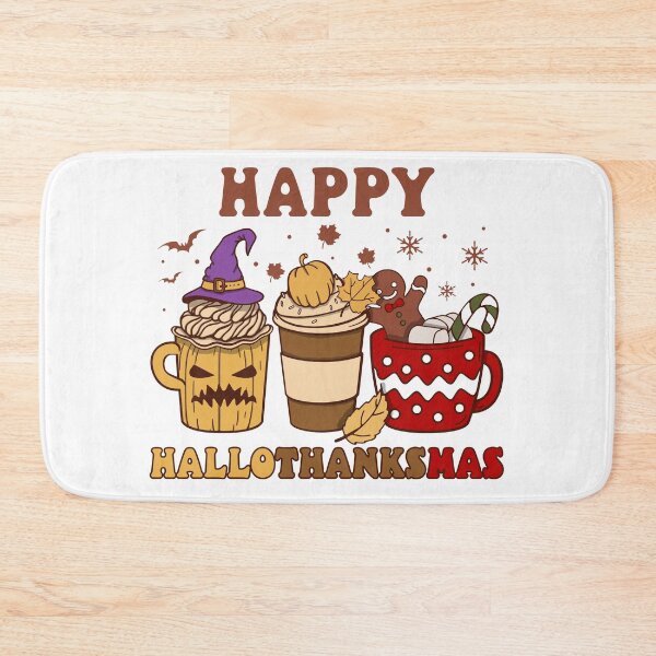 Item preview, Happy Halloween Thanksgiving Christmas Hallothanksmas Holidays  designed and sold by BBBLClo.