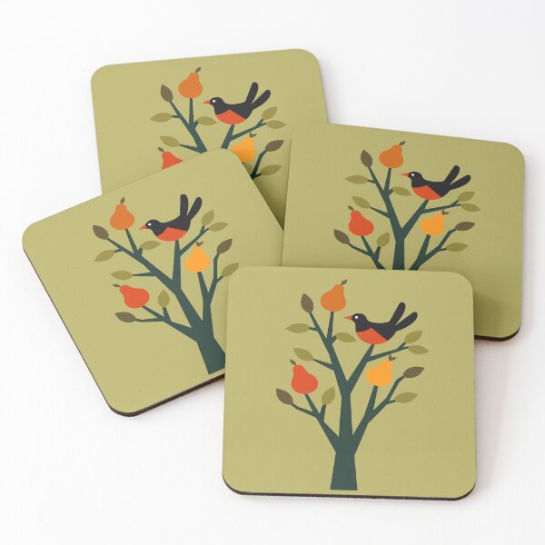 Item preview, A Partridge In A Pear Tree Cut-Out Stencil Retro Style 3 designed and sold by taiche.