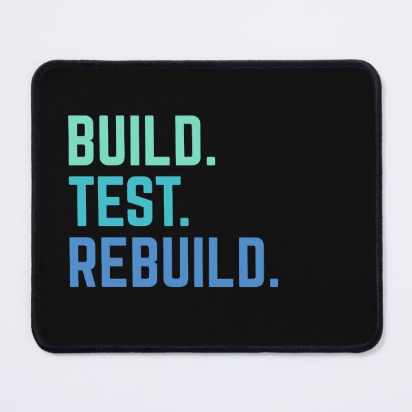 Item preview, Build, Test, Rebuild – Engineering & DIY Enthusiast Tee designed and sold by PixelCraftBD.