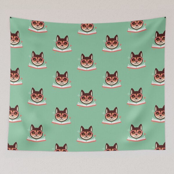 Item preview, Reading Shiba Inu designed and sold by MINIMOillu.