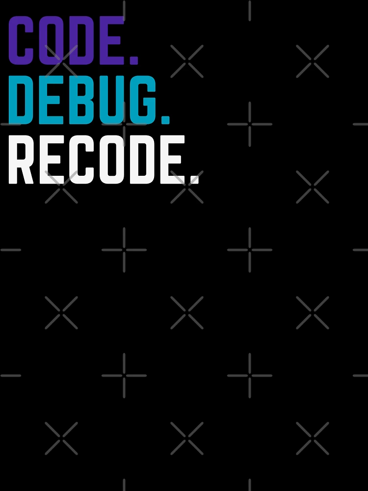 Thumbnail 7 of 7, Oversized T-Shirt, Code, Debug, Recode – Coding & Software Development Tee designed and sold by PixelCraftBD.