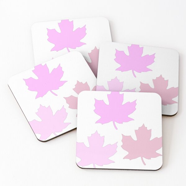 Item preview, Colorful maple leaves. Shades of pastel pink. designed and sold by My-fake-places.