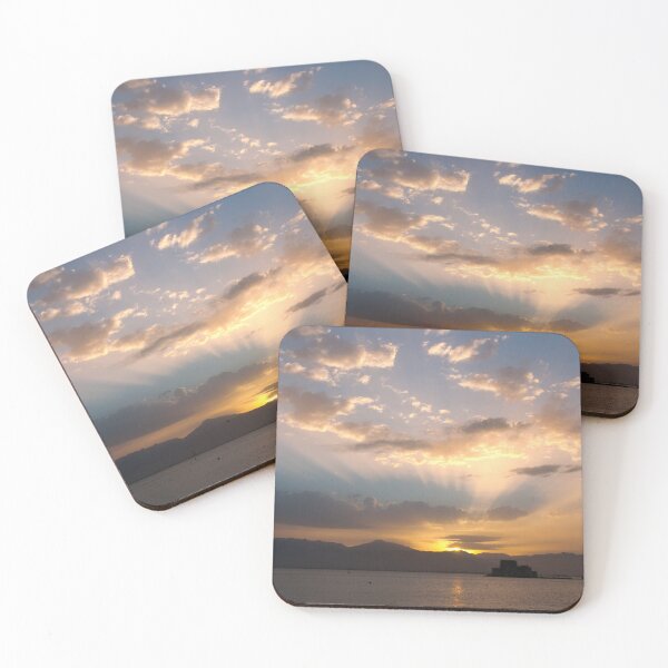 Item preview, A beautiful sunset of Bourtzi castle in Nafplio a former capital of  Greece designed and sold by panosmix.