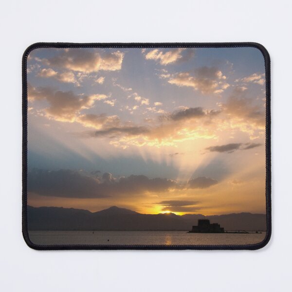 Item preview, A beautiful sunset of Bourtzi castle in Nafplio a former capital of  Greece designed and sold by panosmix.