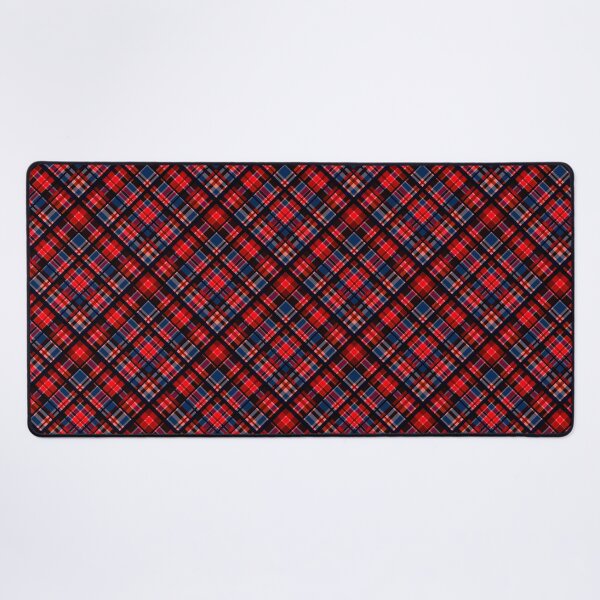 Item preview, red blue checkered pattern print designed and sold by fuzzyfox.