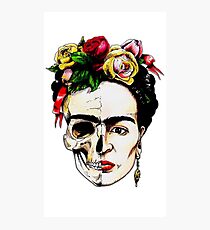 Frida Kahlo Halbschädel Fotodruck