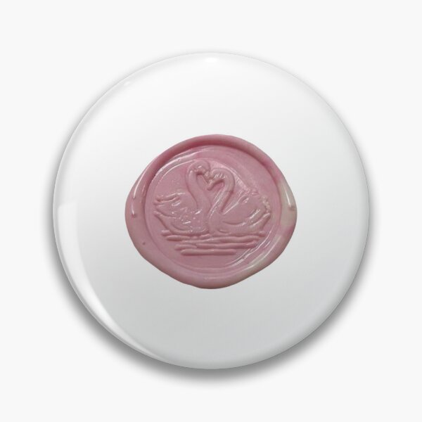 Item preview, pink wax seal - swans  designed and sold by pinkmartinii.