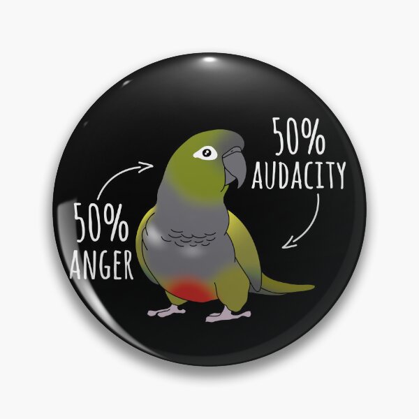 Item preview, 50% anger 50% audacity Patagonian Conure Birb Anatomy designed and sold by FandomizedRose.