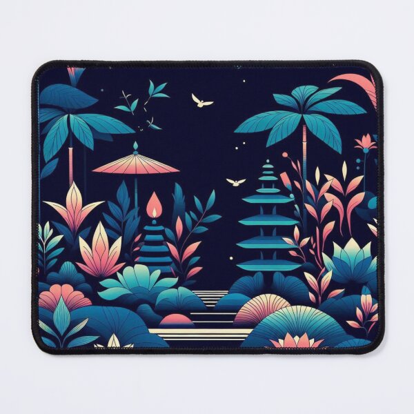 Item preview, Zen Garden Illustration – Tranquil Japanese Garden Art, Minimalist Zen Design, Sand Raking, Zen Stones, Meditative Garden Scene, Peaceful Zen Illustration designed and sold by 21 Dragonflies.