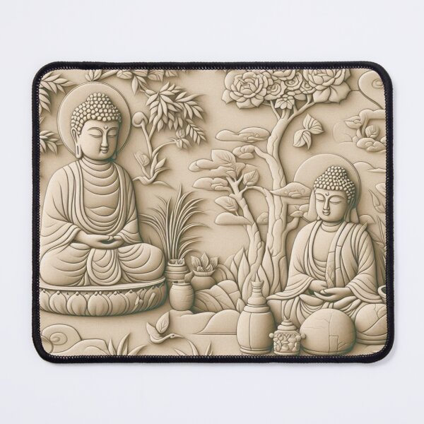 Item preview, Beige Peaceful Minimal Zen Garden Illustration – Tranquil Japanese Garden Art, Minimalist Zen Design, Sand Raking, Zen Stones, Meditative Garden Scene, Peaceful Zen Illustration designed and sold by 21 Dragonflies.