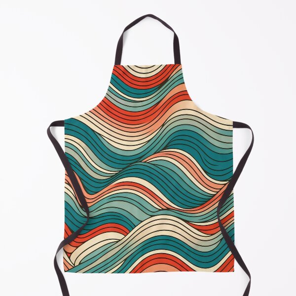 Item preview, Vintage Retro Wave Abstract Art 70s & 80s Color Palette designed and sold by RadiantFoxTees.