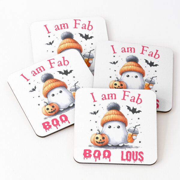 Item preview,  I am Faboolous - Cute Pumpkin Spice Latte Ghost in White designed and sold by -justb-.