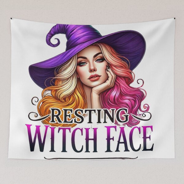 Item preview, Resting Witch Face, Funny Halloween designed and sold by deniz kaya.