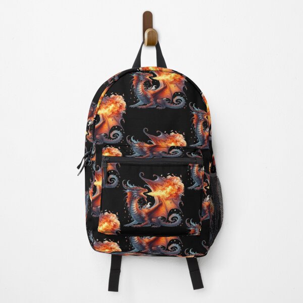 Item preview, Majestic Fiery Dragon Breathing Flames designed and sold by starlit-studios.
