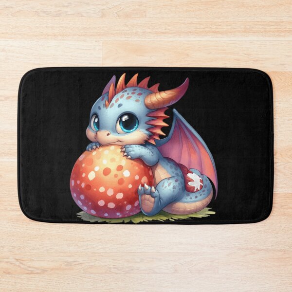 Item preview, Cute Baby Dragon Hugging a Spotted Egg designed and sold by starlit-studios.