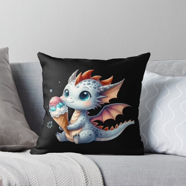 Artikelvorschau, Adorable Baby Dragon with Ice Cream Cone entworfen und verkauft von starlit-studios.