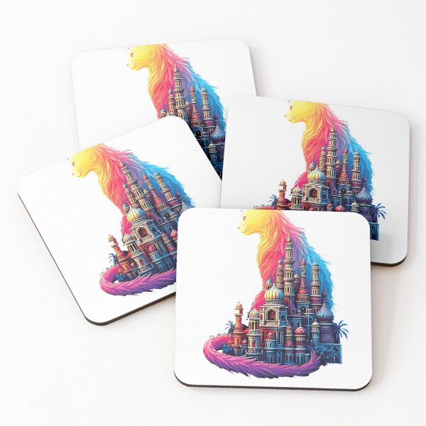Item preview, Mystical Cat with Fantasy Castle designed and sold by OleOleStore.