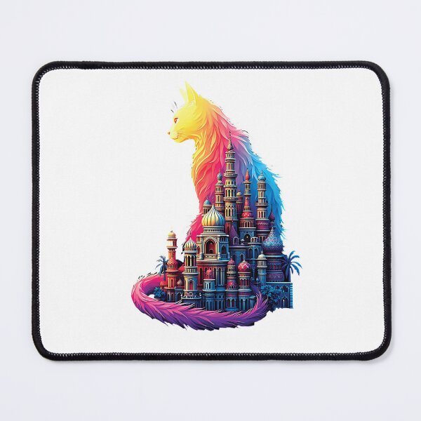 Item preview, Mystical Cat with Fantasy Castle designed and sold by OleOleStore.