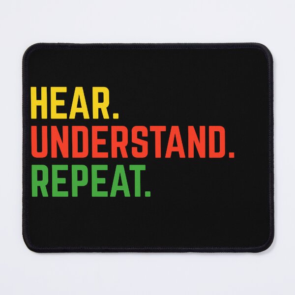 Item preview, Hear, Understand, Repeat – Learning & Communication Enthusiast Tee designed and sold by PixelCraftBD.
