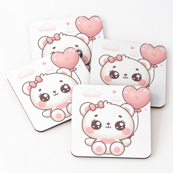 Item preview, Adorable Kawaii Pink Bear designed and sold by istoriadesign.