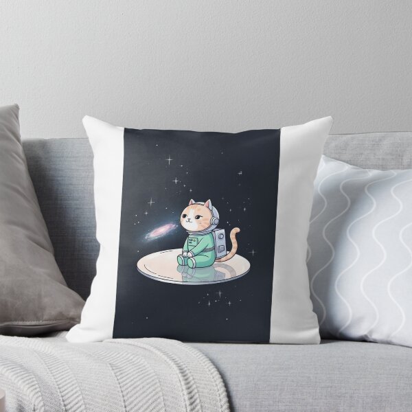 Item preview, Cute cat in spacesuits floating in the space  designed and sold by Mysterywall.
