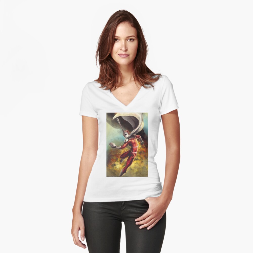 Item preview, Fitted V-Neck T-Shirt designed and sold by TheRealSporkman.