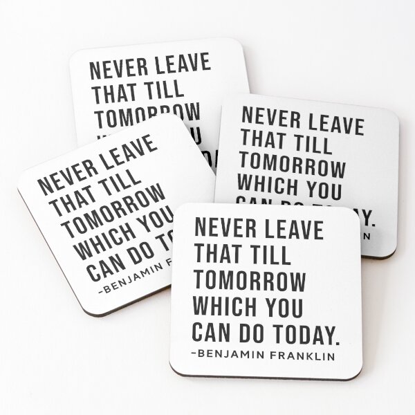 Item preview, Benjamin Franklin Quote designed and sold by SoulQuot.