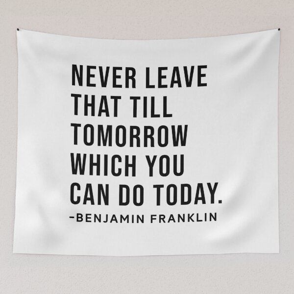Item preview, Benjamin Franklin Quote designed and sold by SoulQuot.