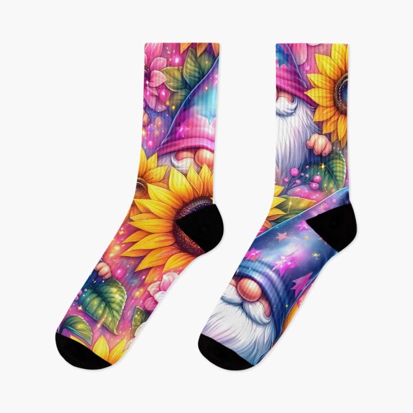 Item preview, Colorful Gnome and Sunflower Pattern designed and sold by clipify.