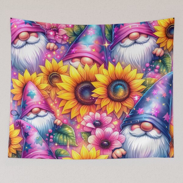 Item preview, Colorful Gnome and Sunflower Pattern designed and sold by clipify.