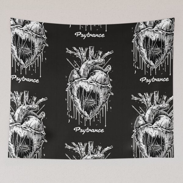 Item preview, Heart of Psytrance in Psychodelic dark style Love designed and sold by Piotrek0001.