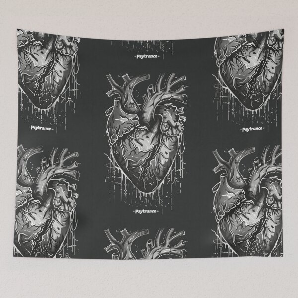 Item preview, Heart of Psytrance in Psychodelic dark style Love designed and sold by Piotrek0001.
