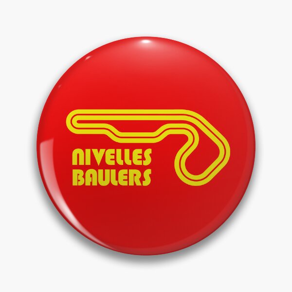 Item preview, Nivelles Baulers Belgian Grand Prix Circuit 1972 - Belgian racing yellow print designed and sold by retropetrol.