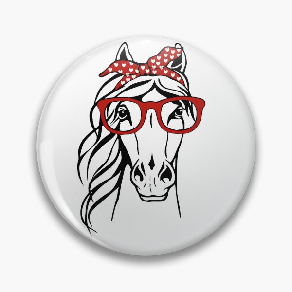 Artikelvorschau, Lustiges Pferde-Bandana-Stirnband und Brille entworfen und verkauft von justin1990.