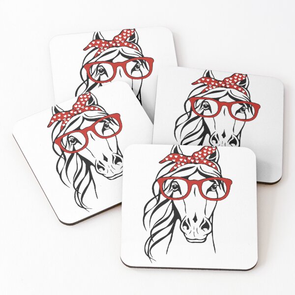 Item preview, Funny Horse Bandana Headband and glasses designed and sold by justin1990.