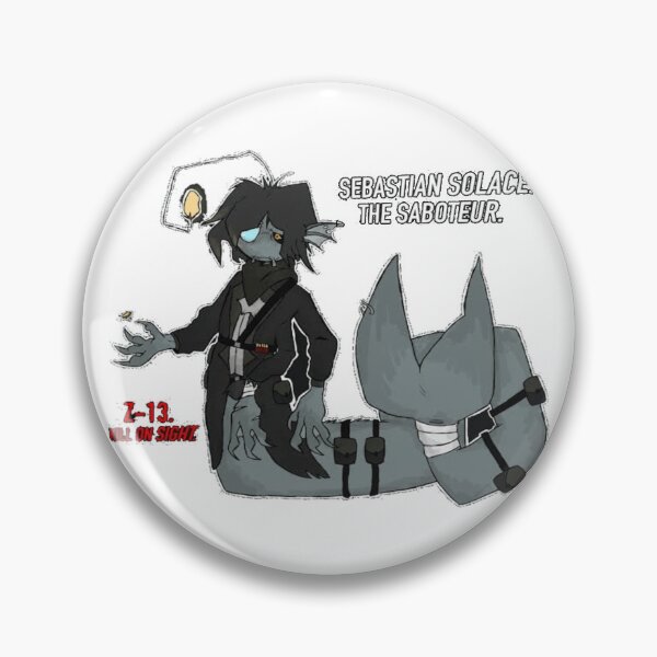Item preview, sebastian Solace Sticker  designed and sold by dex1one.