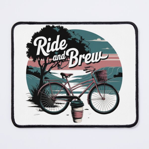 Item preview, Ride and Brew, Coffee and Bike designed and sold by MonaCreations.