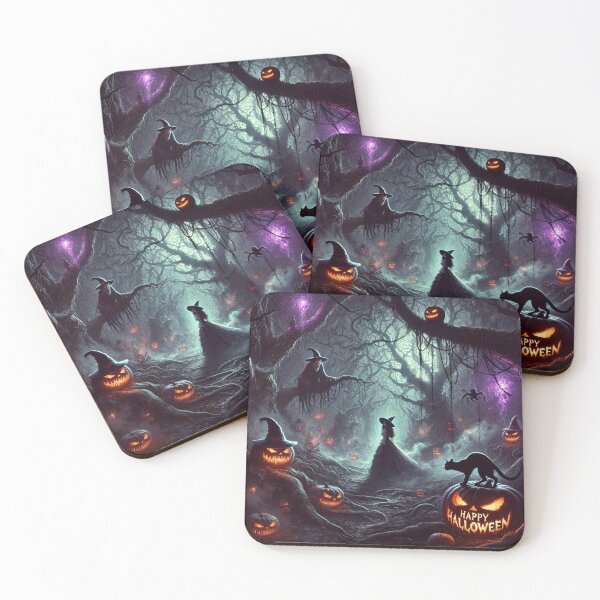 Item preview, Ultimate Halloween: The Darkest, Scariest Woods with Witch and Black Cat designed and sold by Meta2Physical.