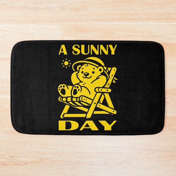 Item preview, Content Bear Relaxing in the Sunshine Gold designed and sold by Soulemotion.