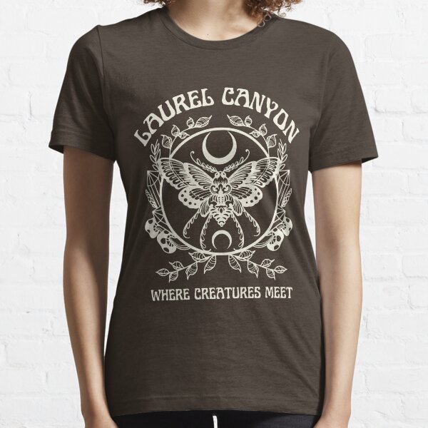 Item preview, Laurel Canyon - Where creatures meet - white print designed and sold by retropetrol.