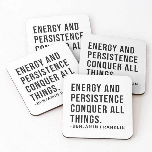 Item preview, Benjamin Franklin Inspirational Phrase designed and sold by SoulQuot.