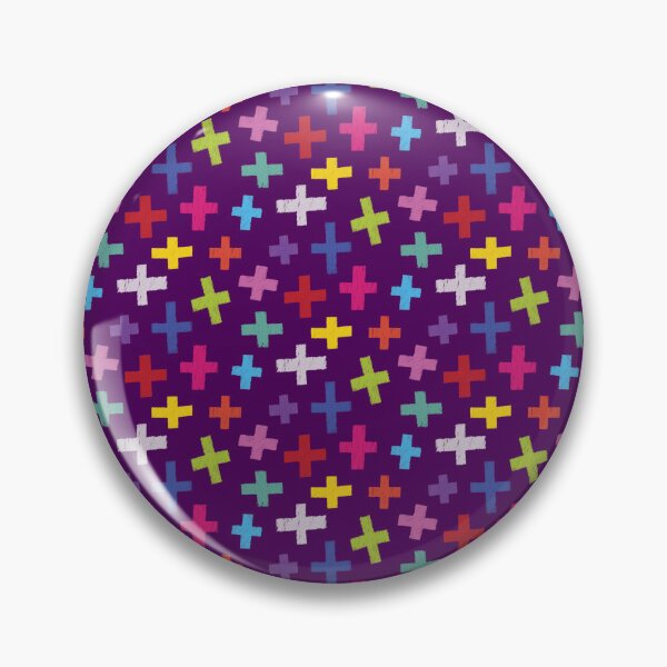 Item preview, Multicolor Crosses Pattern designed and sold by Scrabbly Doodles.