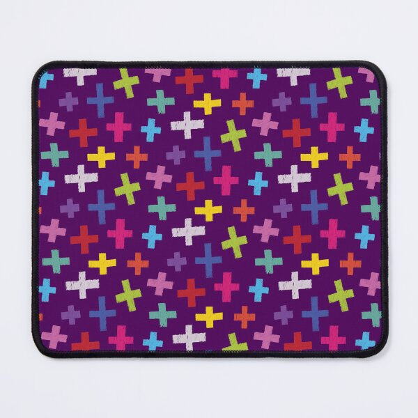 Item preview, Multicolor Crosses Pattern designed and sold by Scrabbly Doodles.