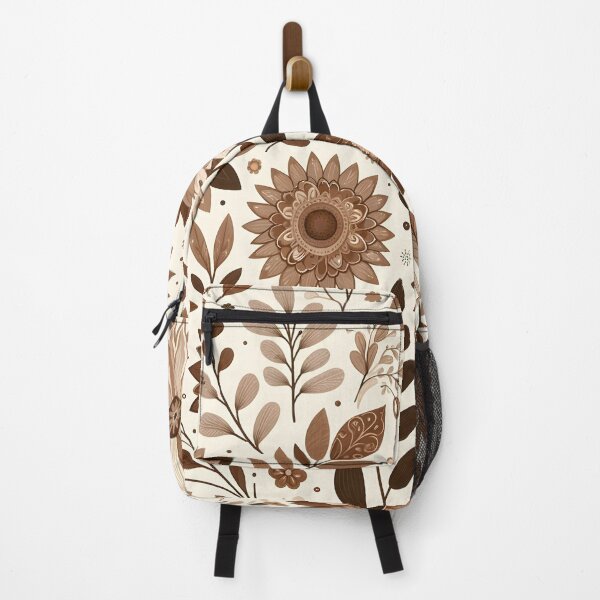 Item preview, Boho Brown Flower Pattern designed and sold by clipify.