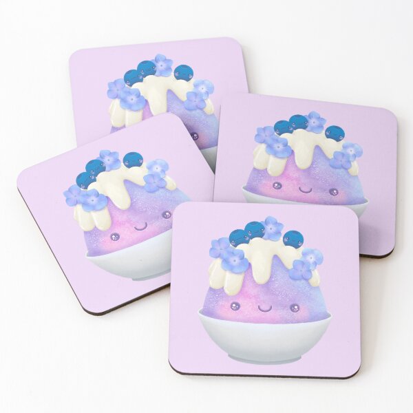 Item preview, Cute Purple Japanese Kakigōri Shaved Ice Dessert designed and sold by SugarMochi.