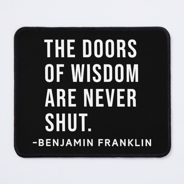Item preview, Benjamin Franklin Inspirational Phrase designed and sold by SoulQuot.