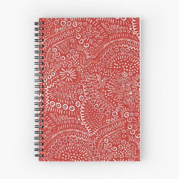 Item preview, Abstract textured bohemian tangle wonky organic rustic red and white designed and sold by FrancesPoff.