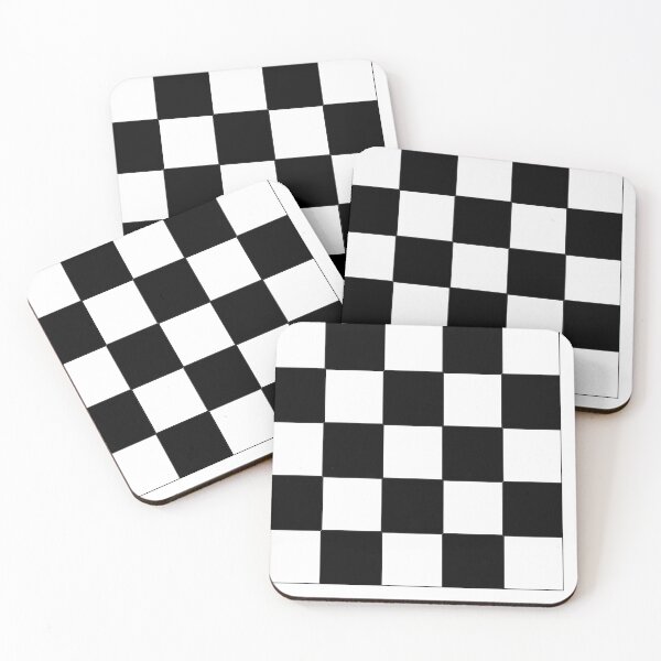 Item preview, Black and White Checkered Pattern designed and sold by Luckylife12.