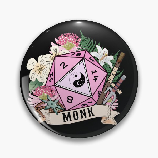 Item preview, DND MONK D20 DICE: Monk class designed and sold by DungeonAtelier.